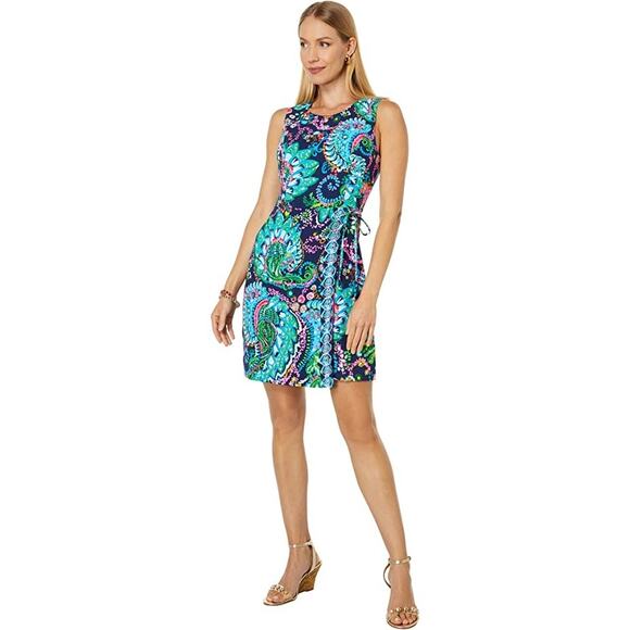 Lilly Pulitzer Size 6 Take Me To The Sea Donatella Shift Dress Sleeveless OS19-8 - Picture 1 of 11